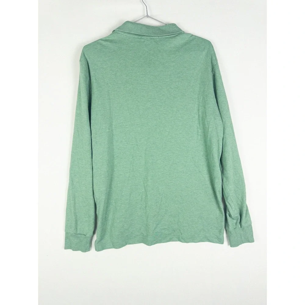 Polo Ralph Lauren Custom Slim Fit Long Sleeve Polo Shirt Mens M Mint Green Prepp